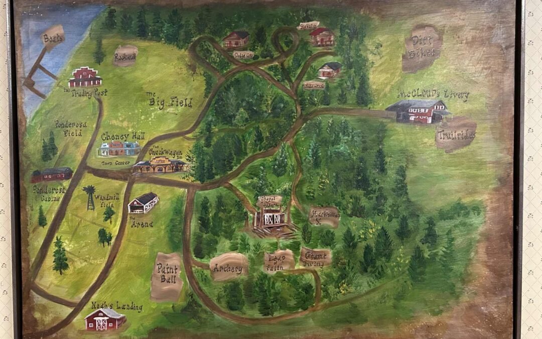 Illustrated Camp Map: Custom Large-Scale Canvas