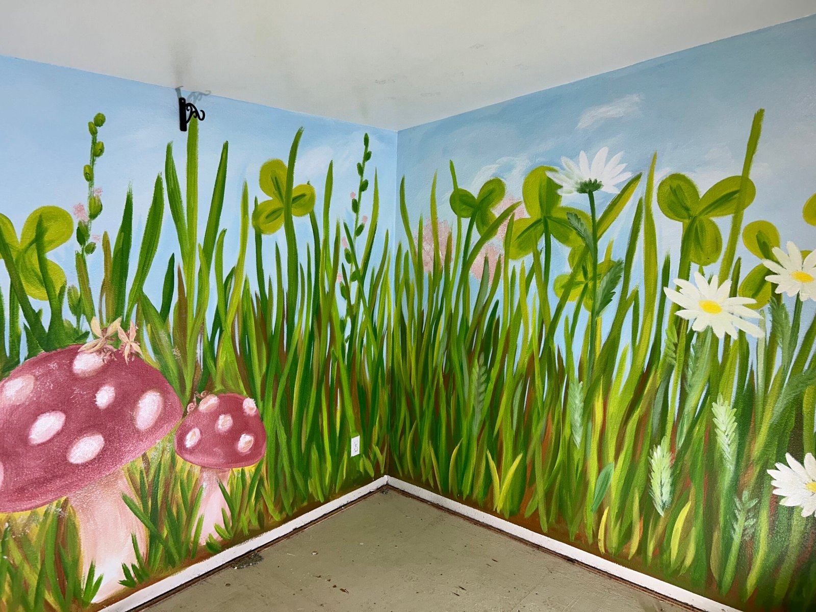 finished meadow mural Finished Meadow mural