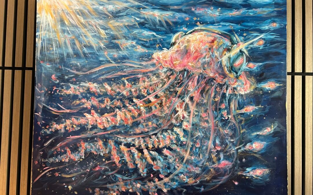 Jellyfish Canvas Painting