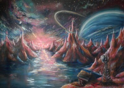 A painting of a different planet