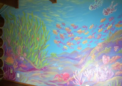 a finished underwater mural