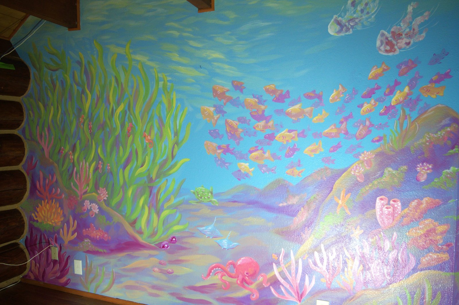 a finished underwater mural